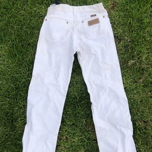 Vintage Wrangler High Rise White Jeans
